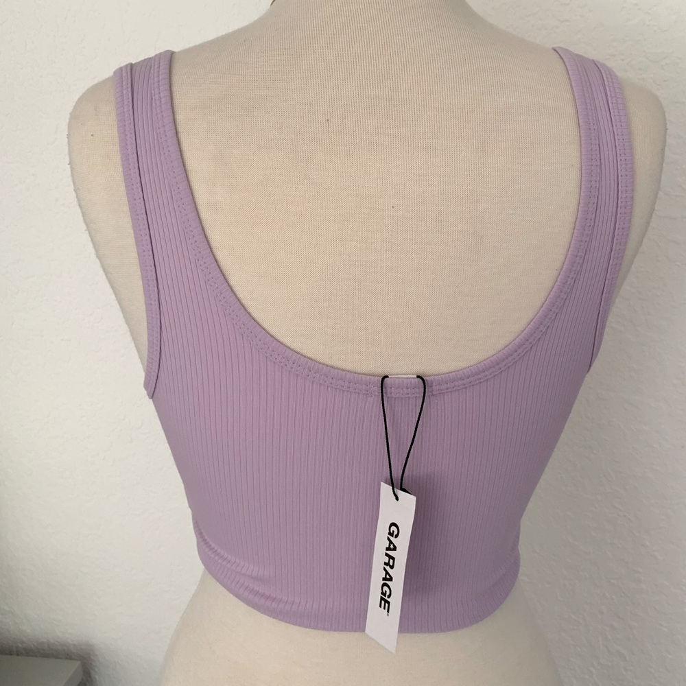 Garage Light Purple Ruched Tank Top 💜 - Picture 4 of 5